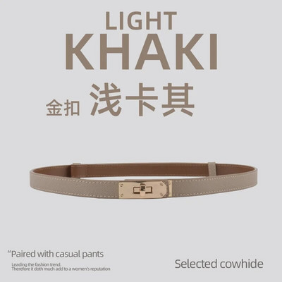 Luksuzni brend Kožni ženski remen za struk Dizajner Ženska haljina za zabavu od kravlje kože Remen s čvorovima Zlatna legura Kopča Traperice Ženski dar