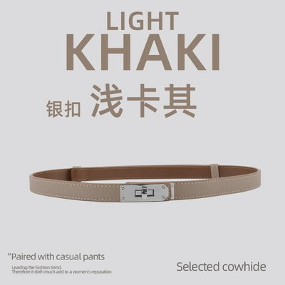 Luksuzni brend Kožni ženski remen za struk Dizajner Ženska haljina za zabavu od kravlje kože Remen s čvorovima Zlatna legura Kopča Traperice Ženski dar