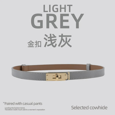 Luksuzni brend Kožni ženski remen za struk Dizajner Ženska haljina za zabavu od kravlje kože Remen s čvorovima Zlatna legura Kopča Traperice Ženski dar