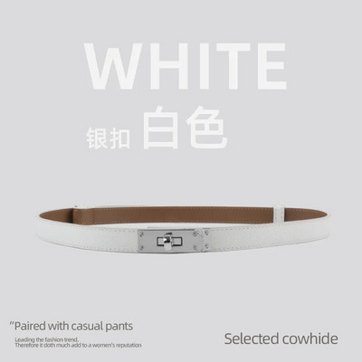 Luksuzni brend Kožni ženski remen za struk Dizajner Ženska haljina za zabavu od kravlje kože Remen s čvorovima Zlatna legura Kopča Traperice Ženski dar