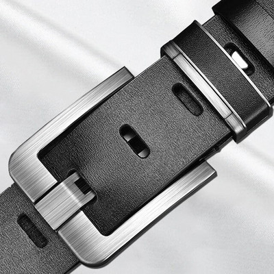 Novi muški kožni remen od goveđe kože, modni metalni kopča, luksuzna marka za odrasle, traperice, poslovno ležerno oko struka, muška marka remena