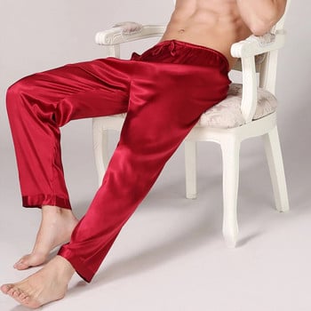 Πιτζάμα Stain Παντελόνι για Άντρες Solid Plus Size Pijama Hombre Φαρδύ παντελόνι Άνετο λεπτό μαλακό σπίτι Φοράτε αναπνεύσιμο πάτο ύπνου