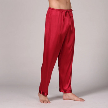Мъжки пижамни панталони с петна, плътни големи размери Pijama Hombre, свободни панталони, удобни, тънки, меки домашни дрехи, дишащи долнища за сън