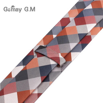 Νέα Ζακάρ υφασμένη γραβάτα λαιμού για άντρες Κλασικές γραβάτες τσοκ Μόδα Πολυεστερική ανδρική γραβάτα για επαγγελματικό κοστούμι γάμου Καρό γραβάτα