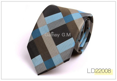 Nova tkana žakard kravata za muškarce Klasične karirane kravate Modna muška kravata od poliestera za vjenčanje Poslovno odijelo Karirana kravata