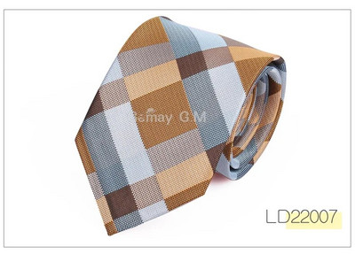 Nova tkana žakard kravata za muškarce Klasične karirane kravate Modna muška kravata od poliestera za vjenčanje Poslovno odijelo Karirana kravata