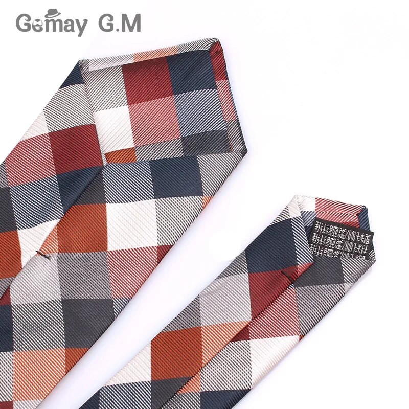 Nova tkana žakard kravata za muškarce Klasične karirane kravate Modna muška kravata od poliestera za vjenčanje Poslovno odijelo Karirana kravata
