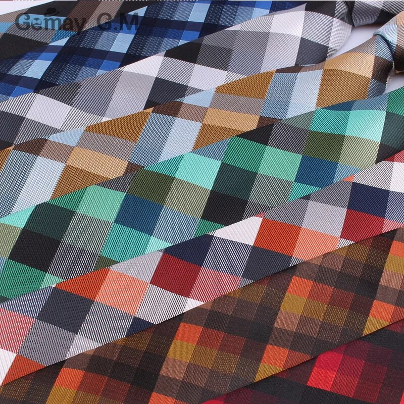 Nova tkana žakard kravata za muškarce Klasične karirane kravate Modna muška kravata od poliestera za vjenčanje Poslovno odijelo Karirana kravata