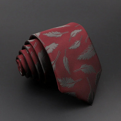 Nova muška cvjetna kravata s perjem Crveno Plavo Zelena Kravata Slobodno vrijeme Poslovna dnevna odjeća Vjenčana haljina Muška kravata Kravata Poklon