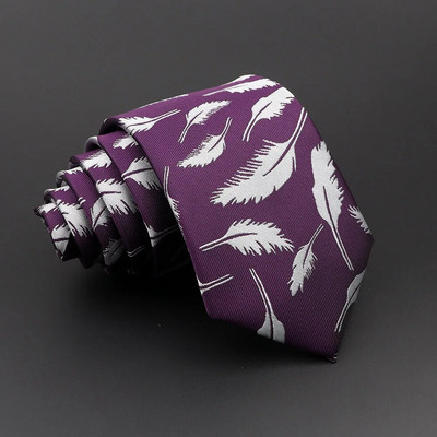 Nova muška cvjetna kravata s perjem Crveno Plavo Zelena Kravata Slobodno vrijeme Poslovna dnevna odjeća Vjenčana haljina Muška kravata Kravata Poklon