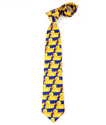 Κίτρινη Αστεία λαστιχένια γραβάτα πάπιας Ανδρική μόδα Casual Fancy Ducky Επαγγελματική Γραβάτα Μόδα Γάμος Χαριτωμένη Ducky Γραβάτα για Άνδρα 8cm