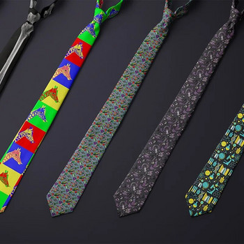 Ανδρικές γραβάτες Πολύχρωμο Animal Print 8 εκ. Λεπτές γραβάτες Αξεσουάρ πουκάμισου καθημερινά Cravat Wedding Party Δώρο Γραβάτες λαιμού για άνδρες