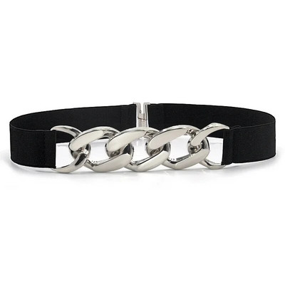 Modni, elegantni elastični široki ženski remen, kopča sa zlatnim prstenom, ukrasni ženski remeni za haljine, dizajnerski remeni, ženske visoke kvalitete