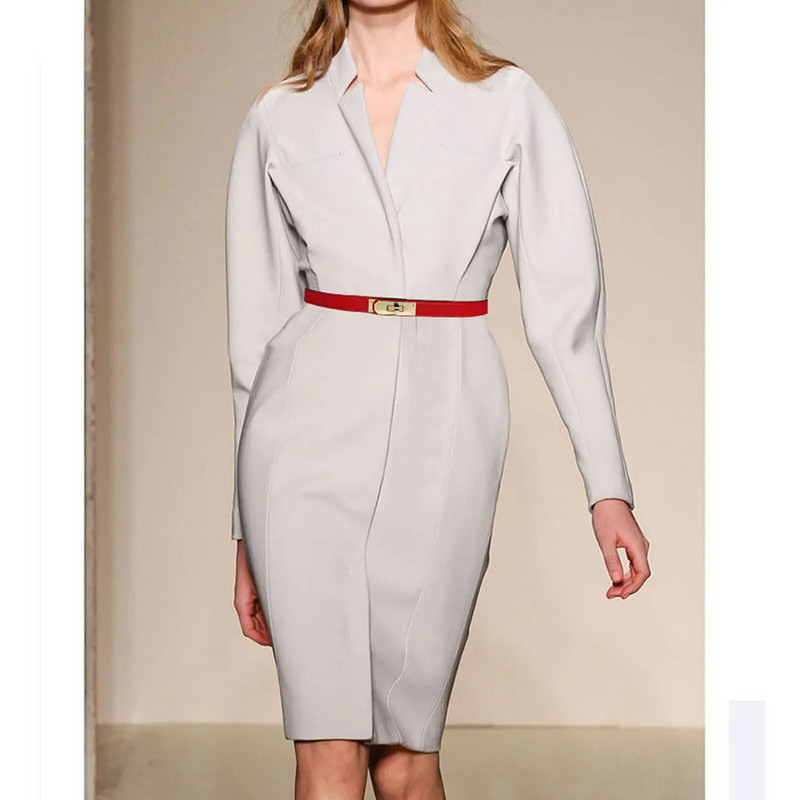 Remen od goveđe kože Ženska moda Ležerna luksuzna dizajnerska haljina Traperice Dodaci Dekoracija Goth Punk Steznik s pojasom za žene Novo