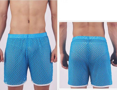 KWAN.Z ανδρικές πιτζάμες δείτε μέσα από πιτζάμα homme hollow υπνοδωμάτια φαρδιά πιτζάμα κοντές ανδρικές πιτζάμα αρσενικά εσώρουχα ανδρικό σαλόνι