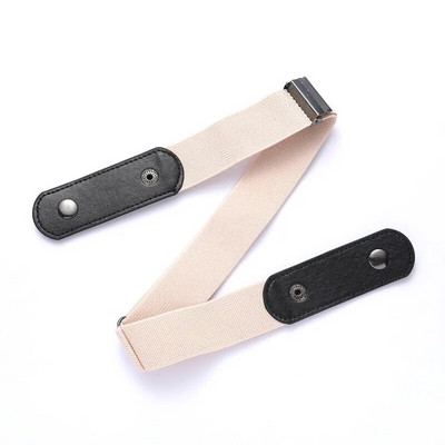 Új, állítható, rugalmas derékpánt láthatatlan öv, csat nélküli övek női férfiaknak Jean nadrág ruha csat nélküli Könnyen viselhető