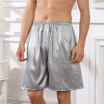 2022 летни мъжки пижамни панталони с принт Ежедневни прави къси панталони с еластична талия Удобни готини къси панталони за мъже в наличност