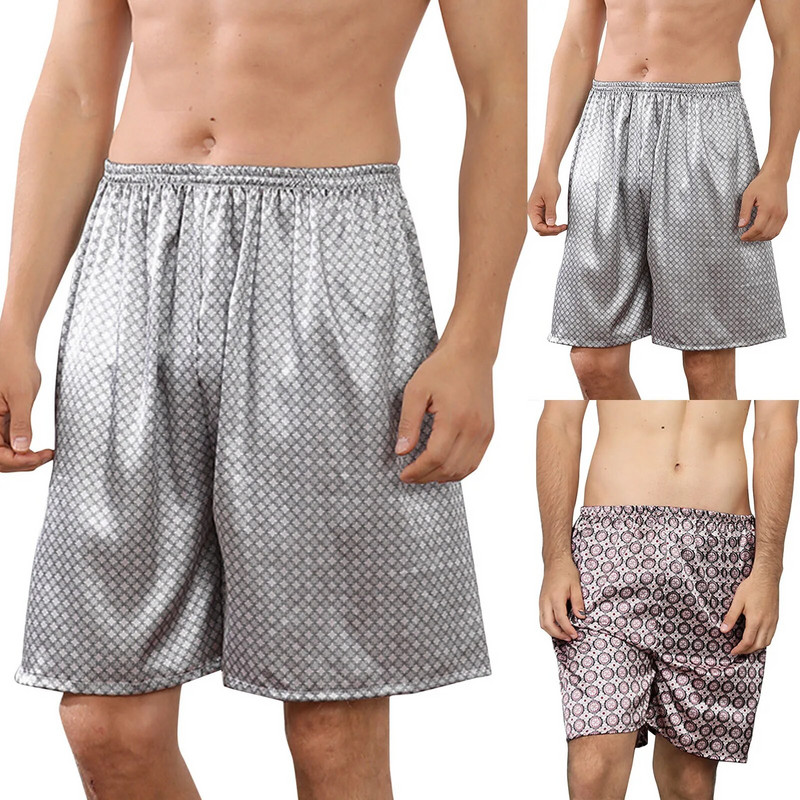 2022. gada vasaras vīriešu pidžamas bikses ar apdruku, ikdienas taisni elastīgi vidukļa šorti, ērti, forši guļambikses šorti vīriešiem noliktavā