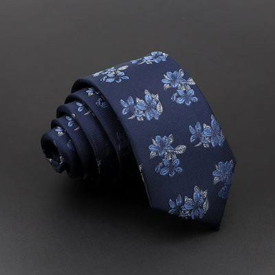 Jauna vīriešu klasiska luksusa kaklasaite Rozā sarkana zila ziedu ziedu žakarda kaklasaite biznesam kāzu uzvalka kleita aksesuārs Gravatas dāvana