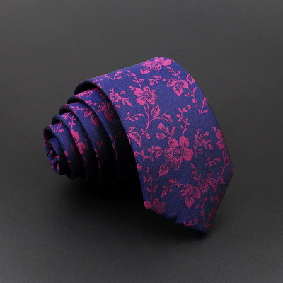 Jauna vīriešu klasiska luksusa kaklasaite Rozā sarkana zila ziedu ziedu žakarda kaklasaite biznesam kāzu uzvalka kleita aksesuārs Gravatas dāvana