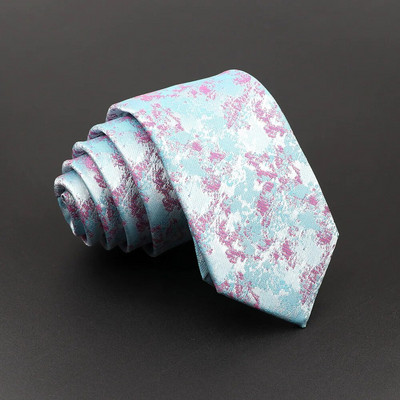 Jauna vīriešu klasiska luksusa kaklasaite Rozā sarkana zila ziedu ziedu žakarda kaklasaite biznesam kāzu uzvalka kleita aksesuārs Gravatas dāvana