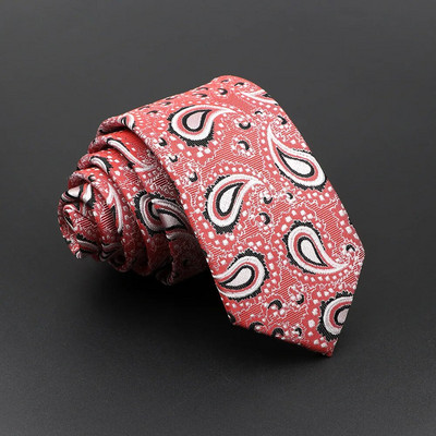 Jauna vīriešu klasiska luksusa kaklasaite Rozā sarkana zila ziedu ziedu žakarda kaklasaite biznesam kāzu uzvalka kleita aksesuārs Gravatas dāvana