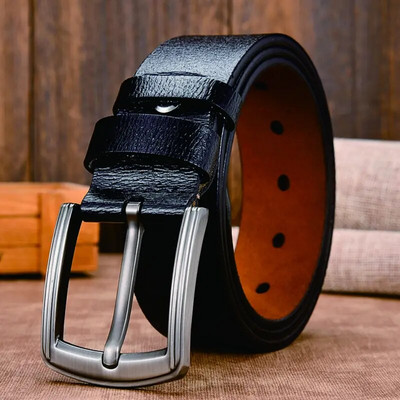 Govs īstas ādas luksusa siksnas vīriešu jostas vīriešiem jaunas lielas liela izmēra 100-130 cm vintage pin sprādzes vīriešu josta augstas kvalitātes