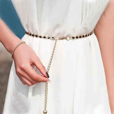 Metalna kugla, privjesak, lanac oko struka, ženski tanki remen, zlatno-sjeverna boja, dugi pojas, ženski remen za suknju, ukrasni pojas