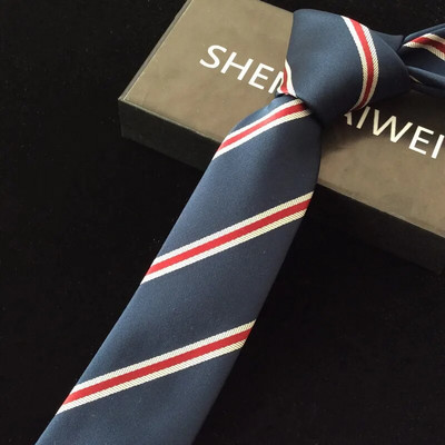 Visokokvalitetna nova 6CM crvena prugasta kravata Vjenčani darovi Floral Gravata Tanke kravate za muškarce Kravate Dot Man Accessories Poklon