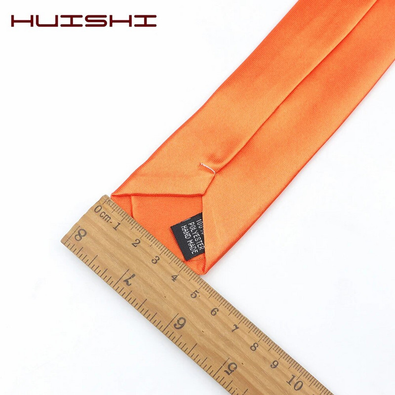 HUISHI lips meestele 38 ühevärviline õhuke lips, polüester kitsas kaelarihmapunane sinine pidulik pidulik lips Moodne igapäevase särgi aksessuaar