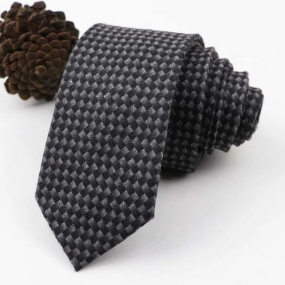 Vintage, mekana vunena pamučna kravata, karirana prugasta muška 6 cm uska kravata, tanka crveno plava odijelo za slobodno vrijeme, smoking, muški poklon, dodatak za košulju