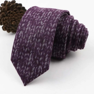 Vintage, mekana vunena pamučna kravata, karirana prugasta muška 6 cm uska kravata, tanka crveno plava odijelo za slobodno vrijeme, smoking, muški poklon, dodatak za košulju