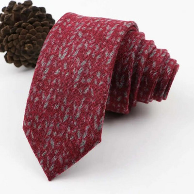 Vintage, mekana vunena pamučna kravata, karirana prugasta muška 6 cm uska kravata, tanka crveno plava odijelo za slobodno vrijeme, smoking, muški poklon, dodatak za košulju