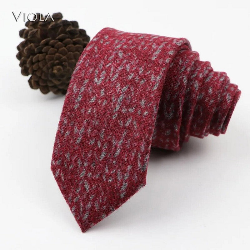 Vintage, mekana vunena pamučna kravata, karirana prugasta muška 6 cm uska kravata, tanka crveno plava odijelo za slobodno vrijeme, smoking, muški poklon, dodatak za košulju