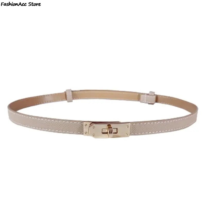 PU tanki remen Ženski modni ležerni dodaci Luksuzni dizajnerski pojas Korejski korzet Podesiva metalna kopča