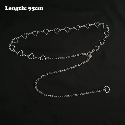 Sieviešu modes josta, gurni ar augstu vidukli Zelta sudraba šaura metāla ķēde kuplas bārkstis kristāla dimanta vidukļa ķēde