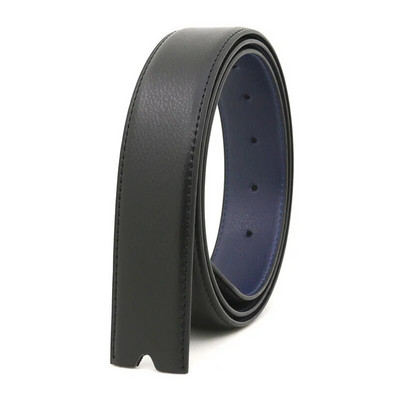 110-125 cm Luksusa vīriešu automātiskās sprādzes jostas, masīva dabīgās ādas jostasvieta bez sprādzes Cowskin jostas melna vīriešu džinsu jostasvieta