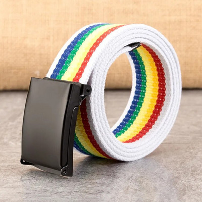 Novi muški remen Novi modni uniseks vojni taktički remen za traperice muški ležerni luksuzni platneni pojas od 3,8 cm Ceinture Femme