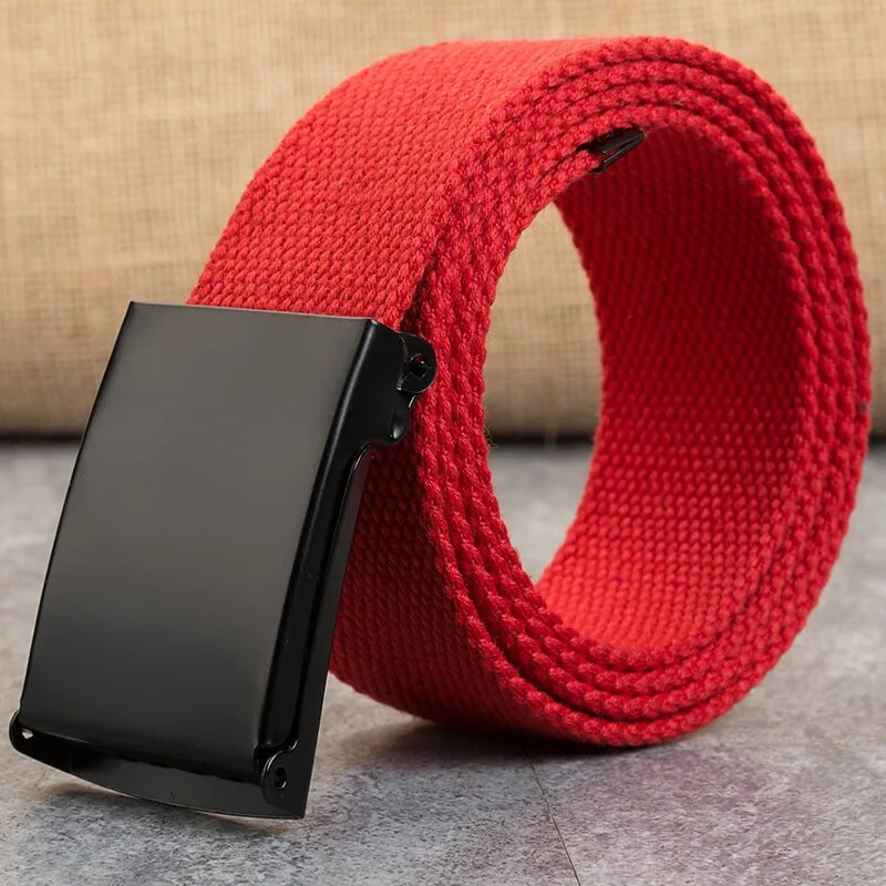 Novi muški remen Novi modni uniseks vojni taktički remen za traperice muški ležerni luksuzni platneni pojas od 3,8 cm Ceinture Femme