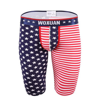 Мъжки пижамни панталони Памучни разтегливи мъжки еластични долнища за сън Забавни звезди и райета Младежки домашни дневни дрехи American Flag Sleepwea