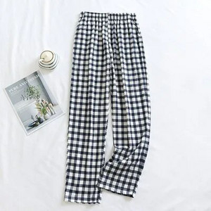 Muške pamučne karirane pidžame hlače Tanke labave velike veličine Kućne hlače za slobodno vrijeme Proljetne i jesenske donji dijelovi za spavanje Muška ležerna odjeća za spavanje