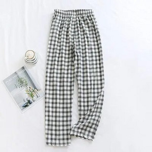 Muške pamučne karirane pidžame hlače Tanke labave velike veličine Kućne hlače za slobodno vrijeme Proljetne i jesenske donji dijelovi za spavanje Muška ležerna odjeća za spavanje
