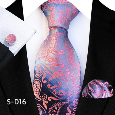 Svilene kravate s cvjetnim točkama za muškarce Luksuzne 8 cm široke cvjetne kravate s džepnim četvrtastim gumbima za manžete Modni set za muške zabave i vjenčani dar