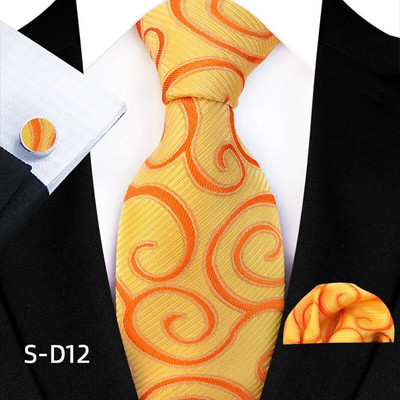 Svilene kravate s cvjetnim točkama za muškarce Luksuzne 8 cm široke cvjetne kravate s džepnim četvrtastim gumbima za manžete Modni set za muške zabave i vjenčani dar