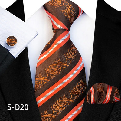 Svilene kravate s cvjetnim točkama za muškarce Luksuzne 8 cm široke cvjetne kravate s džepnim četvrtastim gumbima za manžete Modni set za muške zabave i vjenčani dar