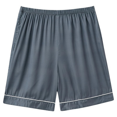 Vasaras zīda satīna īsas mājas bikses vīriešiem guļam apakšā Fashion Print pidžamas Īsas bikses vīriešiem elastīgas jostasvietas brīvas bikses