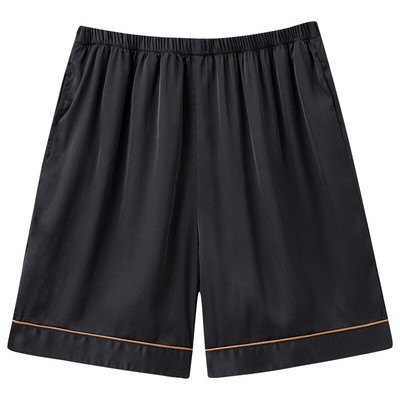 Vasaras zīda satīna īsas mājas bikses vīriešiem guļam apakšā Fashion Print pidžamas Īsas bikses vīriešiem elastīgas jostasvietas brīvas bikses