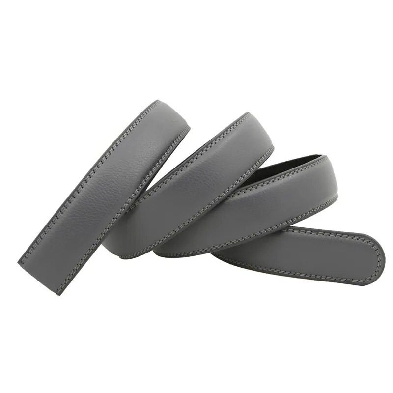 3,5 cm širok remen, glatka kopča, automatska kopča, dvoslojna kravlja koža bez kopče, muške hlače, kožni remen, popravak dodataka
