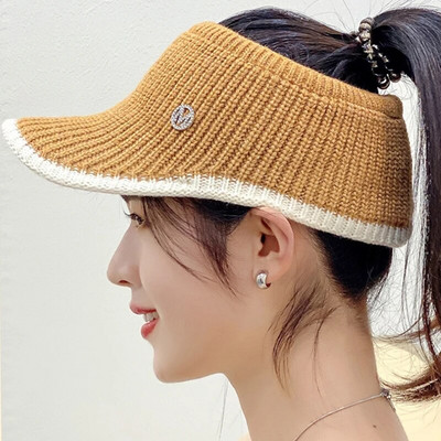 1 kom zimske pletene vunene kape sa šilterima za žene, djevojke, modne bejzbolske kape za vanjsku upotrebu, zaštitu od topline i hladnoće, 5 boja