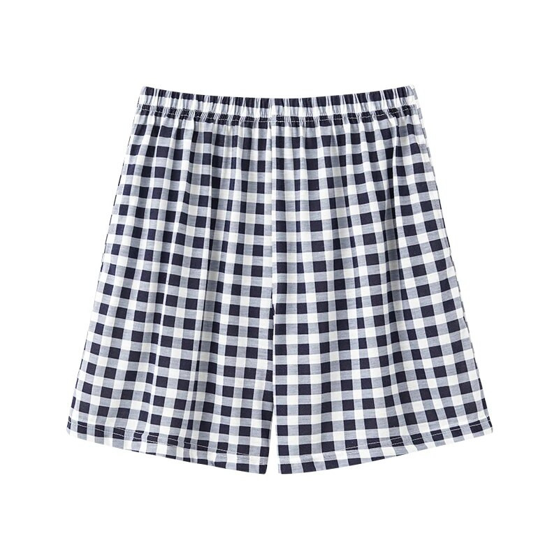 Mekane pamučne muške kratke hlače s kariranim printom Hlače za spavanje Mladi dječački donji dio pidžame Odjeća za spavanje Pidžama za muškarce Hombre 4XL